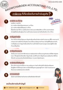 ภาษีอากร ที่เกี่ยวข้องในดำเนินธุรกิจ ❓
