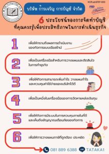 6 ประโยชน์ของการจัดทำบัญชี ที่คุณควรรู้เพื่อประสิทธิภาพในการดำเนินธุรกิจ