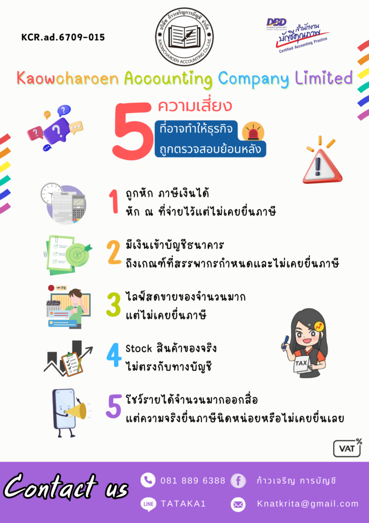 5 ความเสี่ยง ที่อาจทำให้ธุรกิจ ถูกตรวจสอบย้อนหลัง