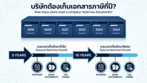 เอกสารภาษี ต้องเก็บกี่ปี